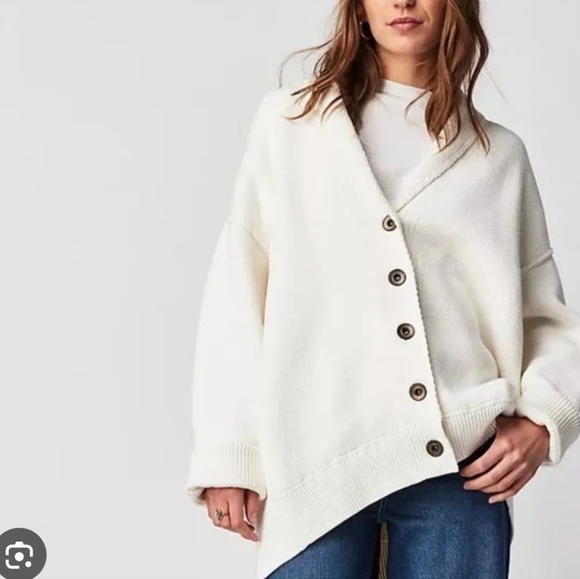 Free People Chamomile Cardi In Ivory - Picture 5 of 11